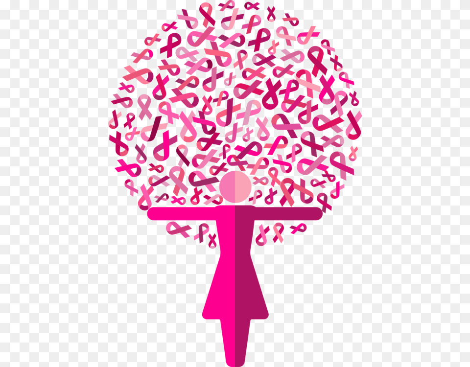 Pinkline Artline Pink Ribbon Tree, Purple, Dynamite, Weapon, Flower Png