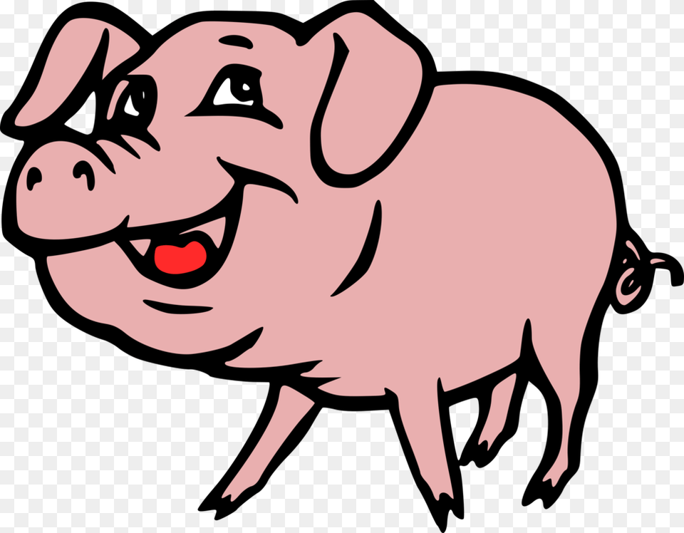 Pinkline Artlivestock Pig Clip Art, Animal, Mammal, Hog, Baby Free Transparent Png