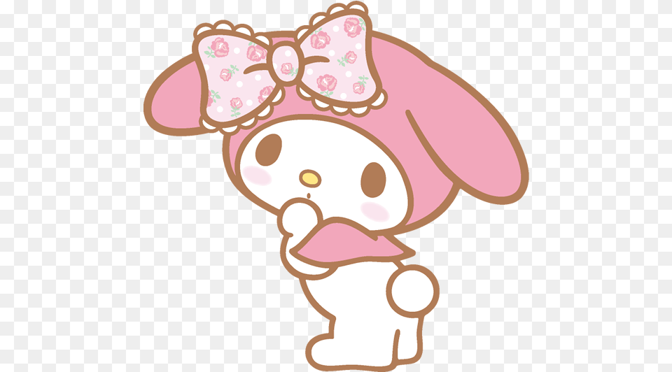 Pinknosecartoonclip Artsnout My Melody Sticker, Snout, Cream, Dessert, Food Png