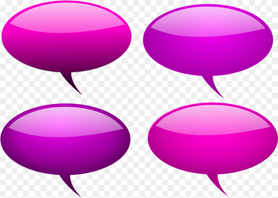 Pinkpurpleballoon 3d Speech Bubble Purple, Food, Produce Free Transparent Png