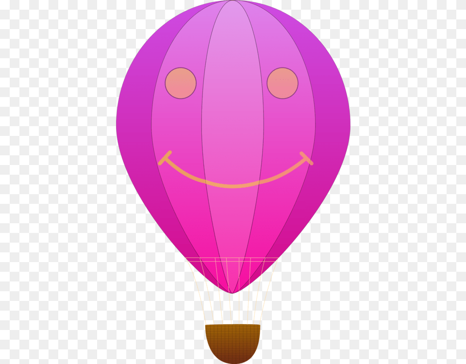 Pinkpurplehot Air Balloon Hot Air Balloon Clip Art, Aircraft, Hot Air Balloon, Transportation, Vehicle Free Transparent Png