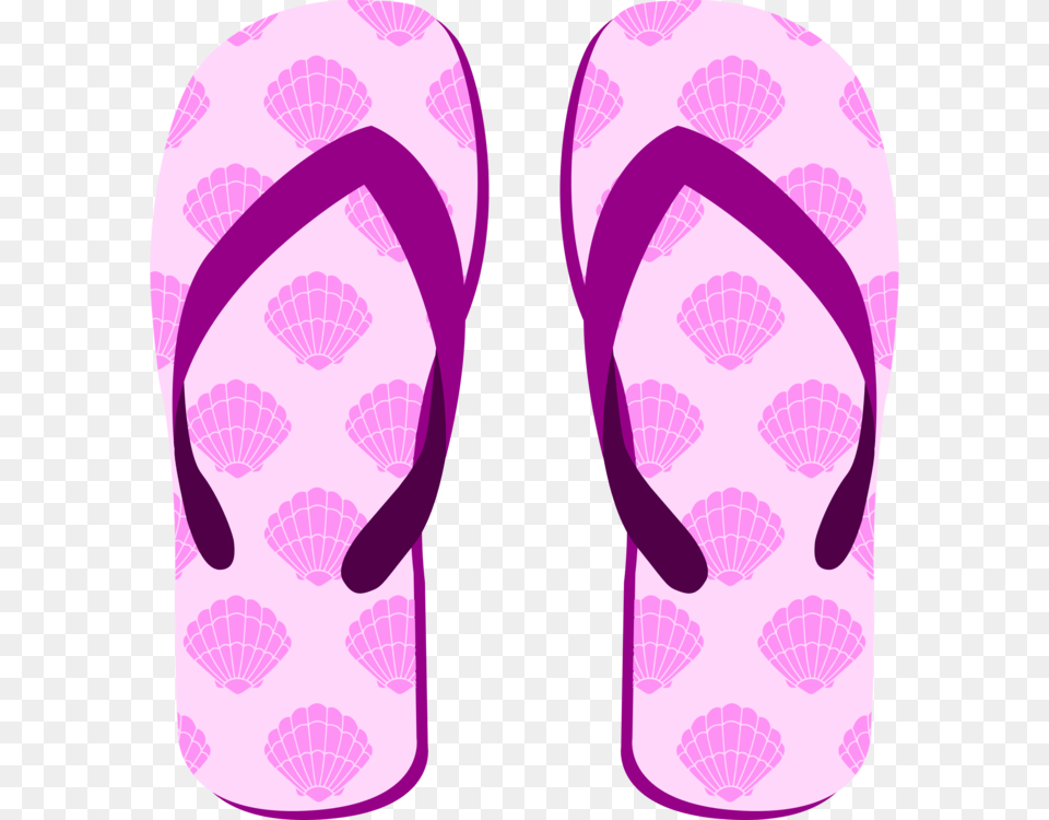 Pinksandalwalking Shoe Purple Flip Flops Clip Art, Clothing, Flip-flop, Footwear, Face Free Png Download