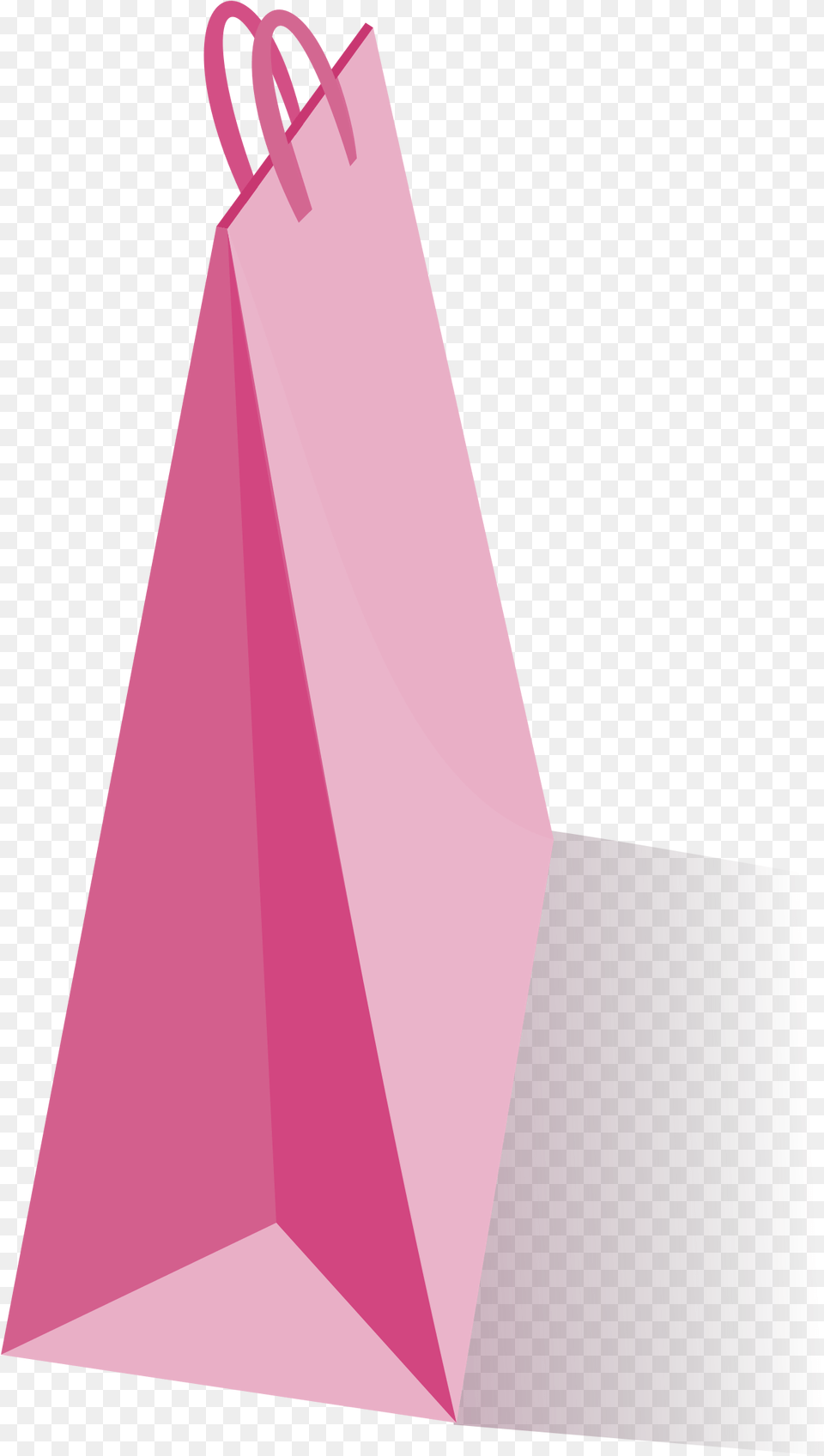 Pinktrianglebrand Bolsas De Papel Rosadas, Bag, Shopping Bag Free Png Download