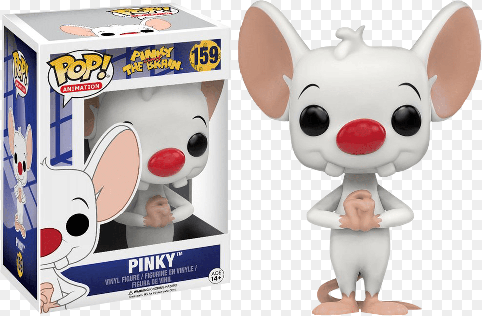 Pinky And The Brain Cartoon Pinky Pop Vinyl Figure Funko Pop Pinky, Baby, Person, Toy, Plush Png