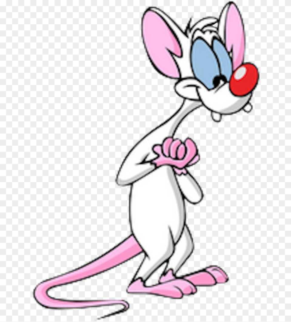 Pinky Pink And The Brain Pinky, Animal, Mammal, Cartoon Free Png