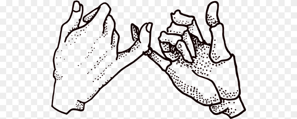 Pinky Promise With Skeleton Hand Skeleton Hand Pinky Promise, Clothing, Glove, Body Part, Person Free Png