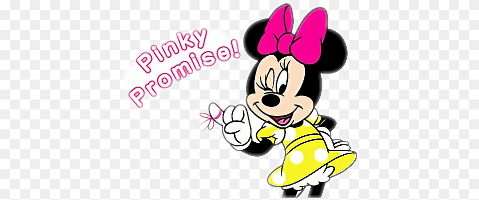 Pinkypromise Minniemouse Minnie Minniedisney Cute Promi, Book, Comics, Publication, Cartoon Free Png