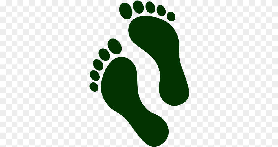 Pinnacle Footsteps Reflexology Foot Steps Green, Footprint Free Transparent Png