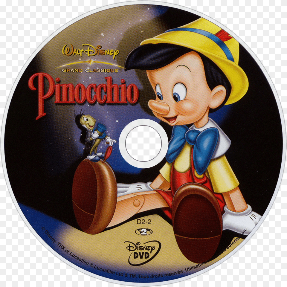 Pinocchio, Disk, Dvd, Face, Head Free Png