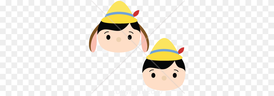 Pinocchio Clipart Tsum Tsum Tsum Tsum Boy, Clothing, Hat, Sun Hat, Face Png Image