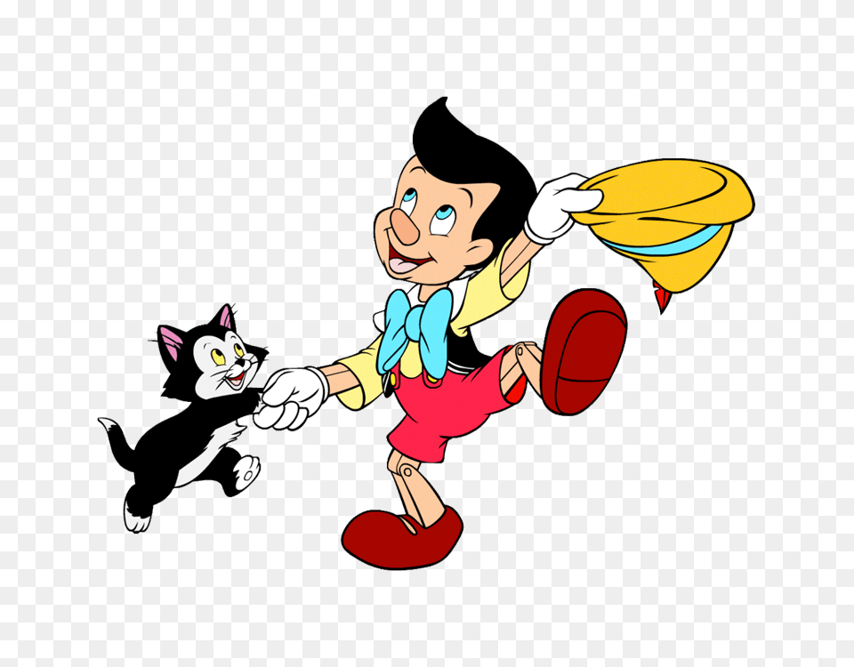 Pinocchio Dancing With Figaro, Cartoon, Baby, Person, Face Png