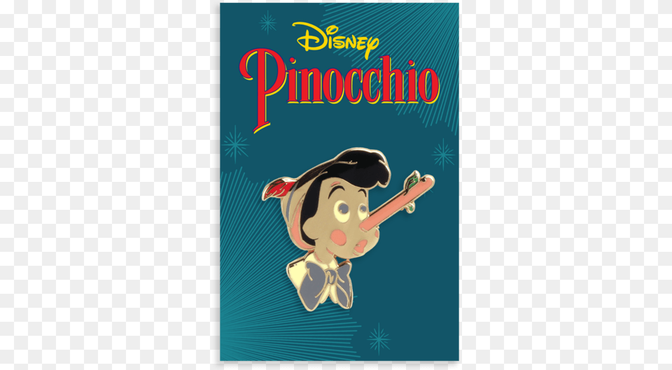 Pinocchio Enamel Pin Cartoon, Book, Publication, People, Person Free Png Download