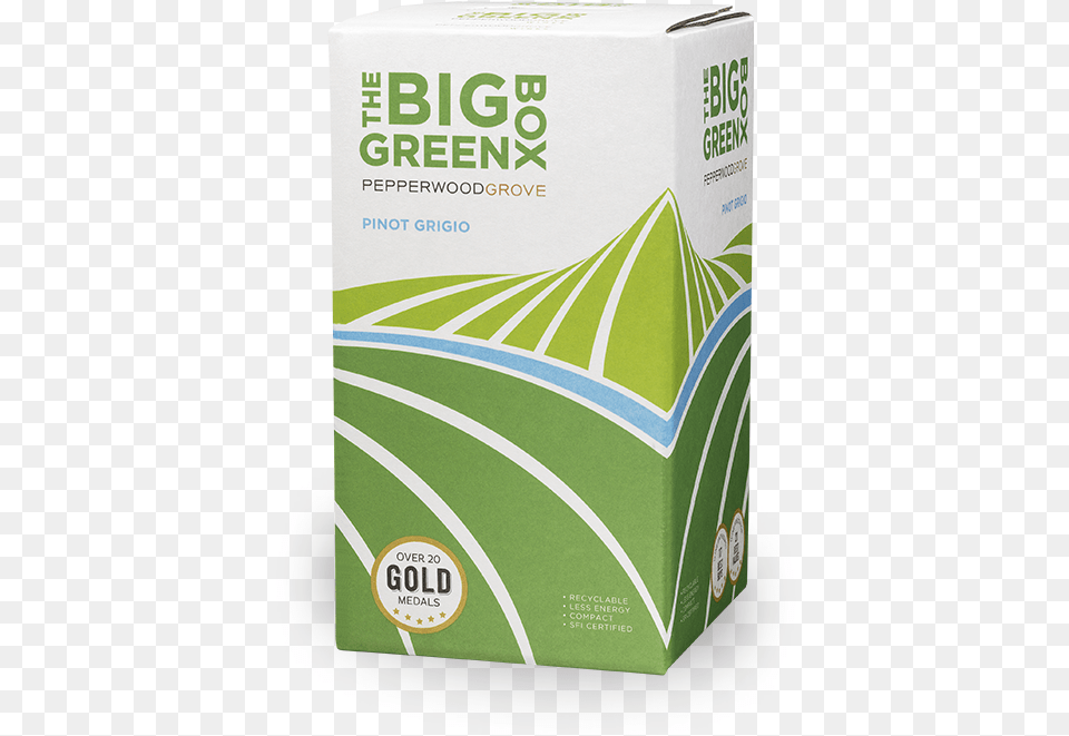 Pinot Grigio In Box Big Green Box Red Blend, Cardboard, Carton Free Png