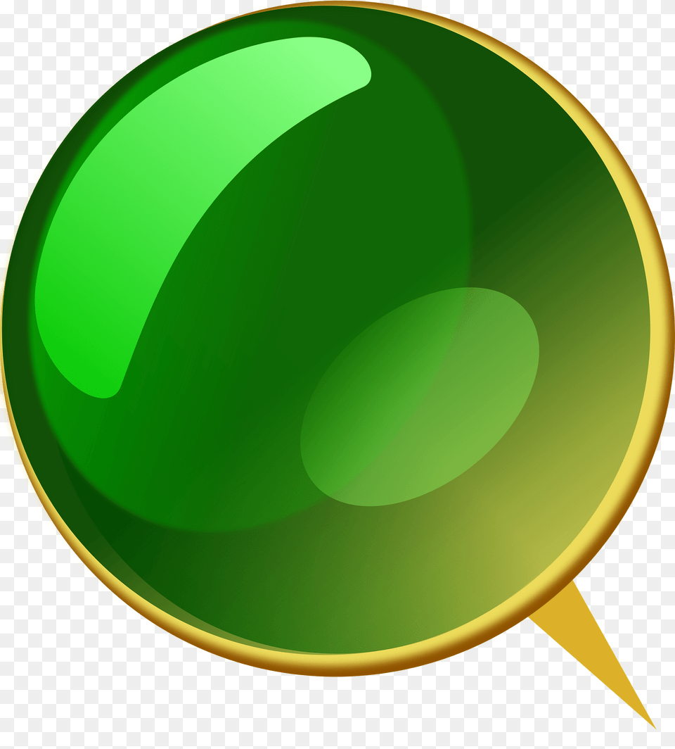 Pins Clipart, Green, Sphere, Disk Png