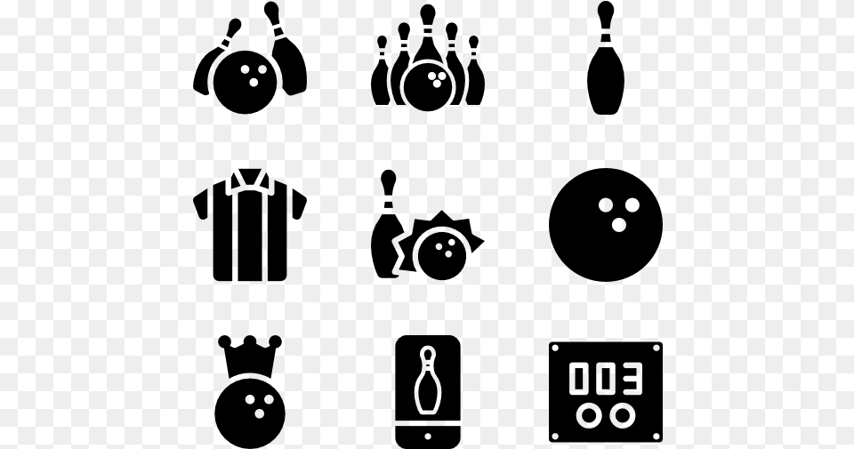 Pins Vector Icon Bowling Icons, Gray Free Png Download