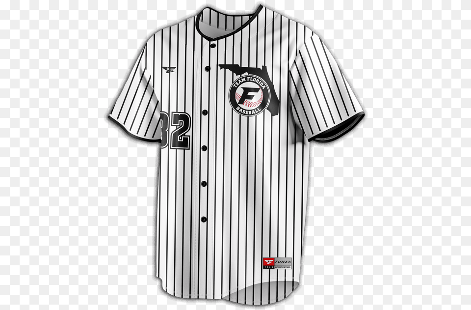 Pinstripe Baseball Jersey Fonza Sports Camiseta Do Corinthians Baseball, Clothing, Shirt, T-shirt Free Png Download