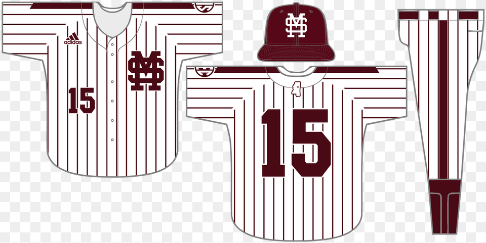 Pinstripe Baseball Jersey Template Mississippi State Bulldogs And Lady Bulldogs, T-shirt, Shirt, Clothing, Person Free Transparent Png