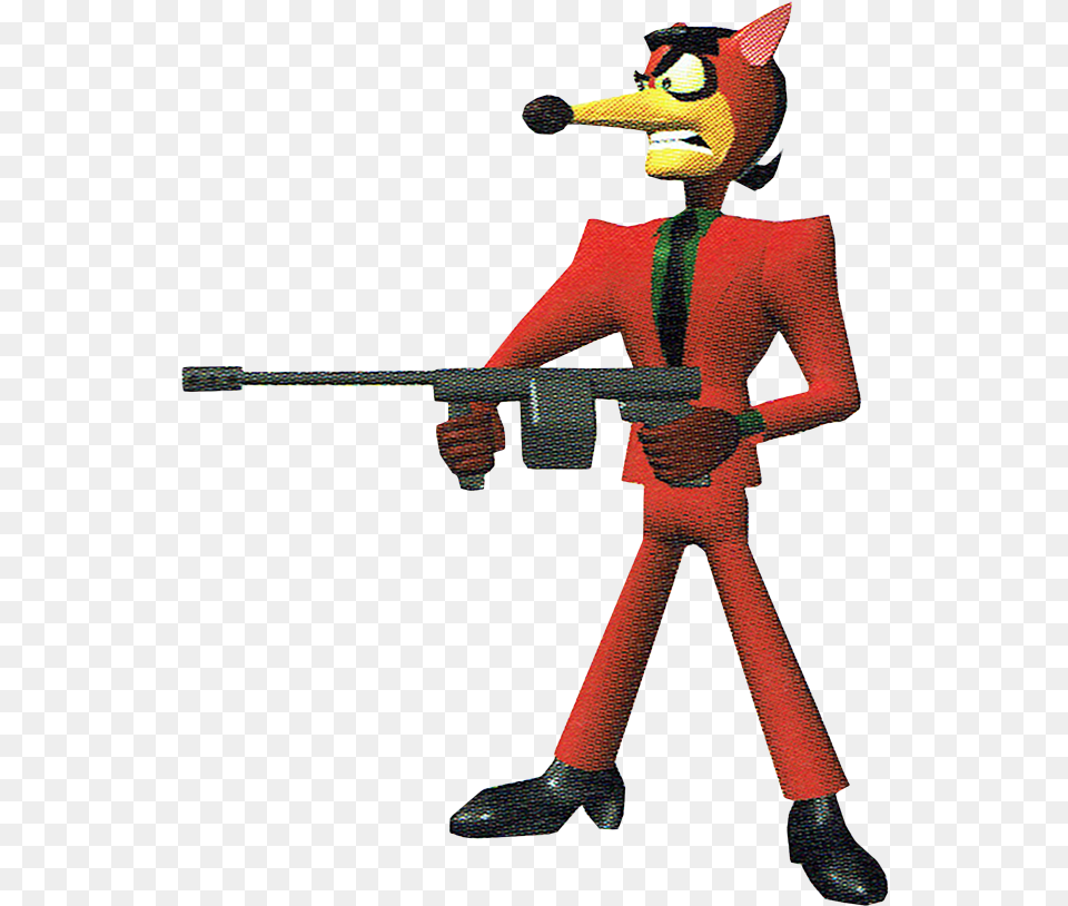 Pinstripe Potoroo Picture Crash Bandicoot 1 Pinstripe Potoroo, Person, Clothing, Costume, Figurine Free Transparent Png