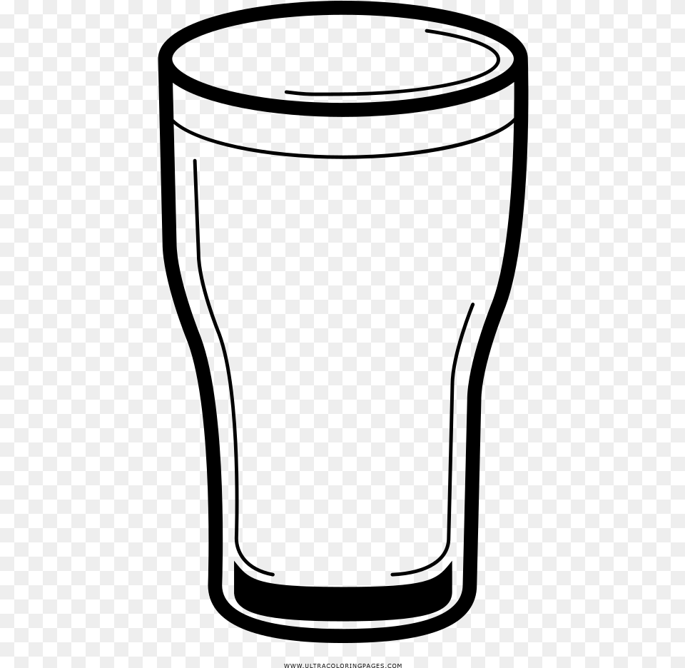 Pint Glass Beer Drawing Table Glass Pint Glass Drawing, Gray Free Transparent Png