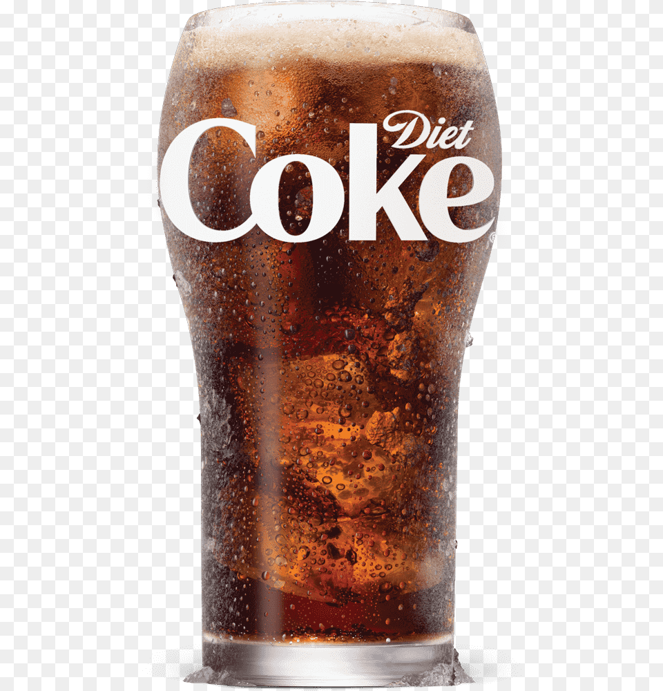 Pint Of Diet Coke In A Glass, Alcohol, Beer, Beverage, Soda Free Png Download