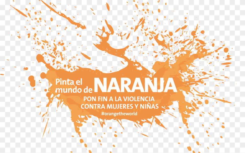 Pinta El Mundo De Naranja 16 Days Of Activism 2018, Advertisement, Poster, Person Free Png Download