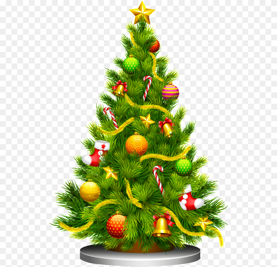 Pintado A Mano De Dibujos Animados Del Rbol De Transparent Christmas Decoration, Plant, Tree, Christmas Decorations, Festival Png Image
