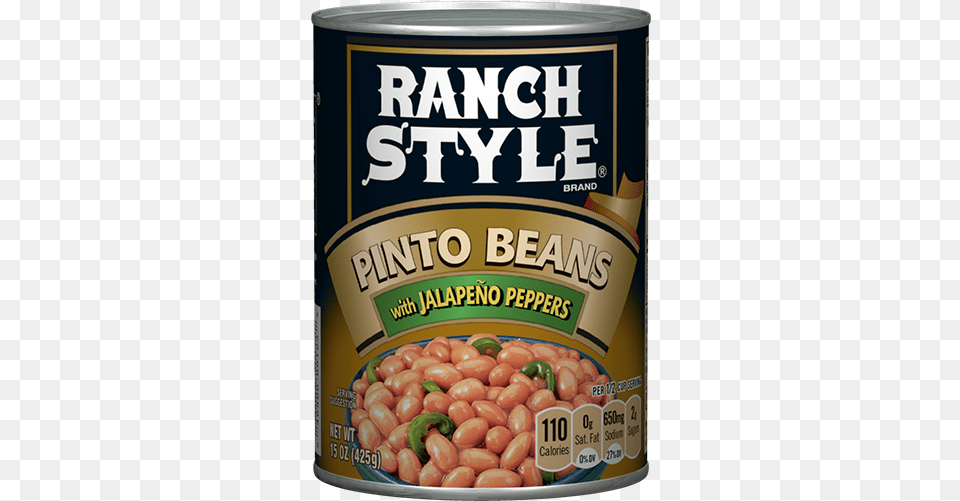 Pinto Beans With Jalapeno Peppers Ranch Style Pinto Beans With Jalapeno Peppers, Aluminium, Tin, Can, Food Png Image
