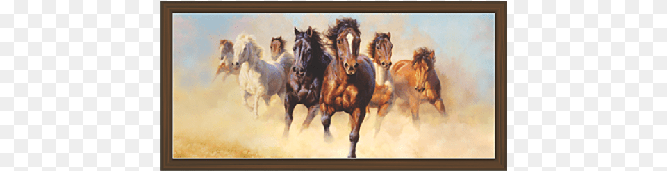 Pintura De Caballos Para Cuadro, Animal, Herd, Horse, Mammal Free Png