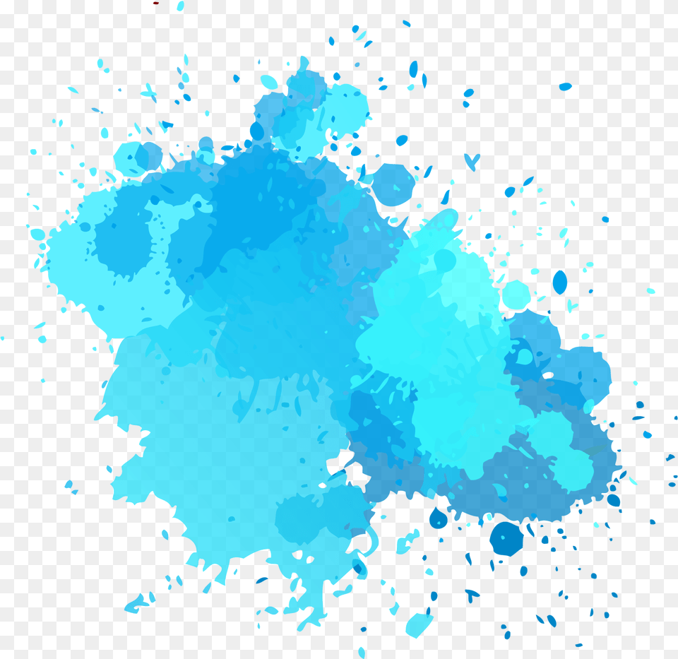 Pintura Blue Watercolor Splash, Stain, Powder, Person Free Transparent Png