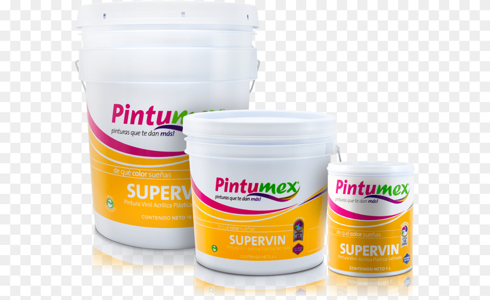 Pintura Vinilica 19 Lt Supervin, Paint Container, Yogurt, Food, Dessert Free Transparent Png