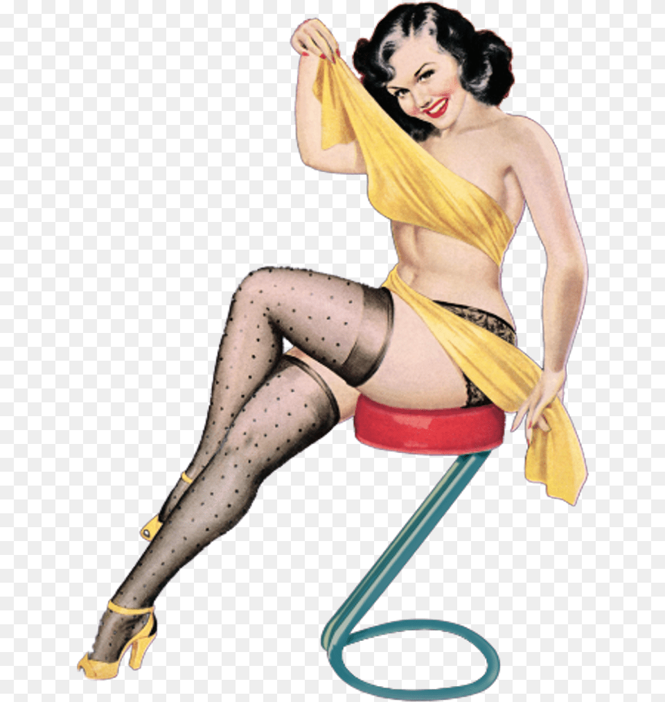 Pinup Girl Pin Up Girl Smoking, Adult, Person, Woman, Female Free Transparent Png