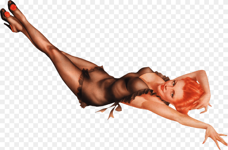 Pinup Woman Lyingdown Lying Pin Up Lying Down, Finger, Body Part, Person, Hand Free Transparent Png