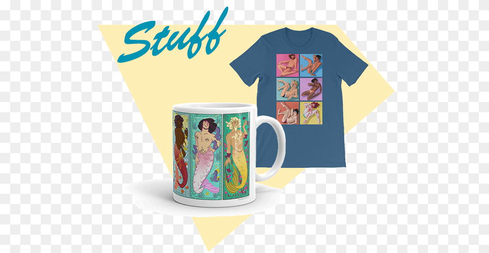 Pinupboystufftitle Coffee Cup, Clothing, T-shirt, Book, Comics Free Transparent Png