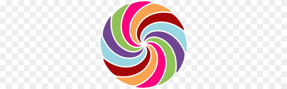 Pinwheel Multi Colored Clip Art, Candy, Food, Sweets, Lollipop Png Image