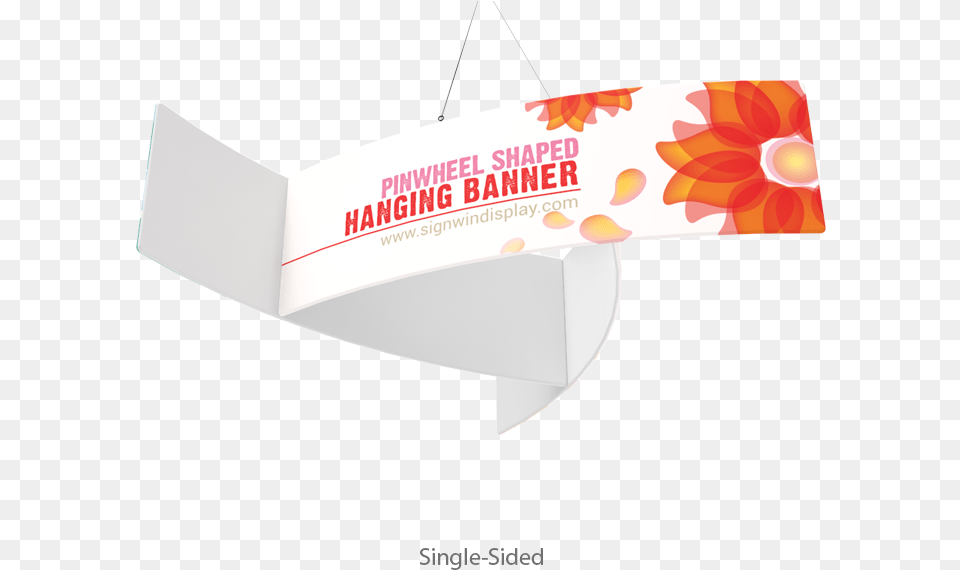 Pinwheel Shaped Hanging Banner Custom Printing For Seminars Horizontal, Advertisement Png Image