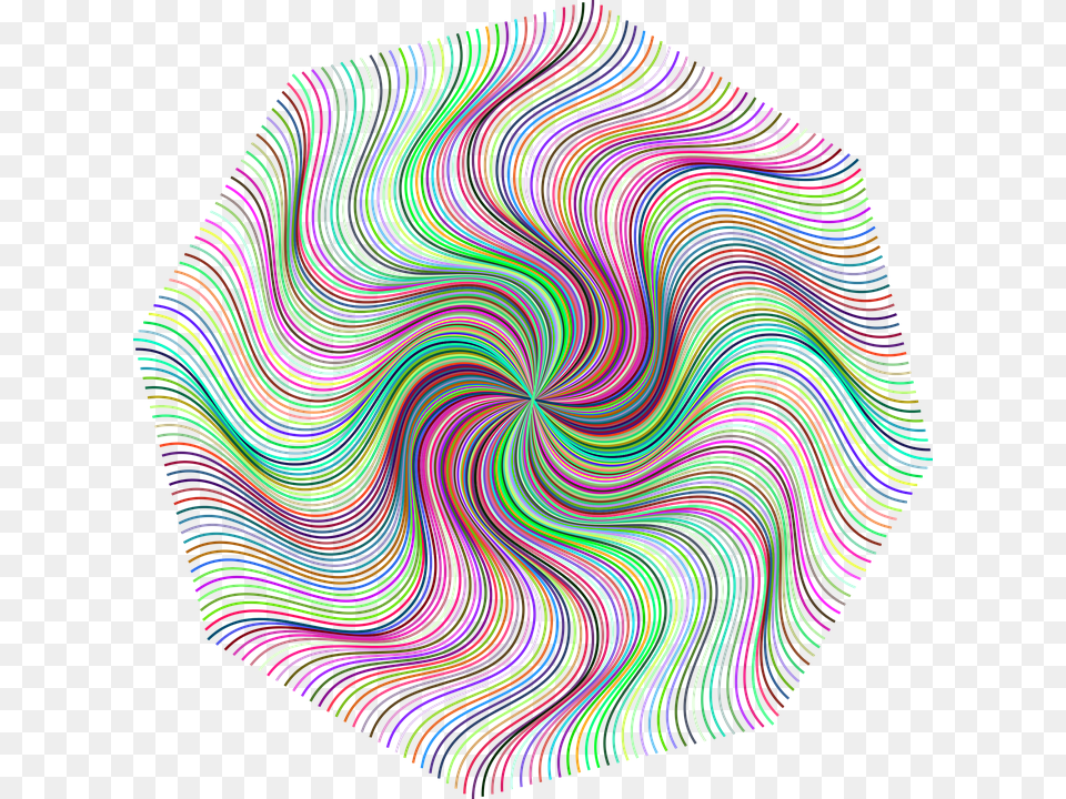 Pinwheel Vortex Maelstrom Whirlpool Cyclone Flower Prismatic Abstract Line, Pattern, Accessories, Formal Wear, Tie Png Image