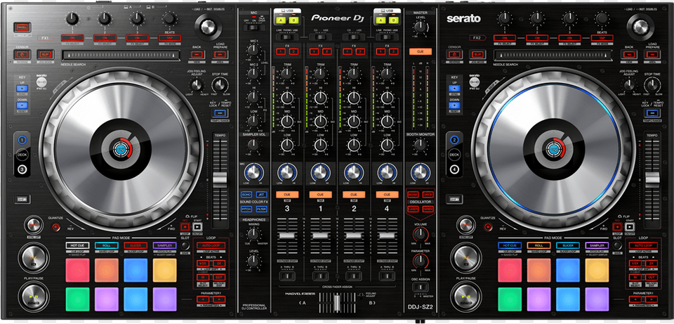 Pioneer Dj Ddj Sz2 Pioneer Controller 4 Channel, Cd Player, Electronics, Stereo Png