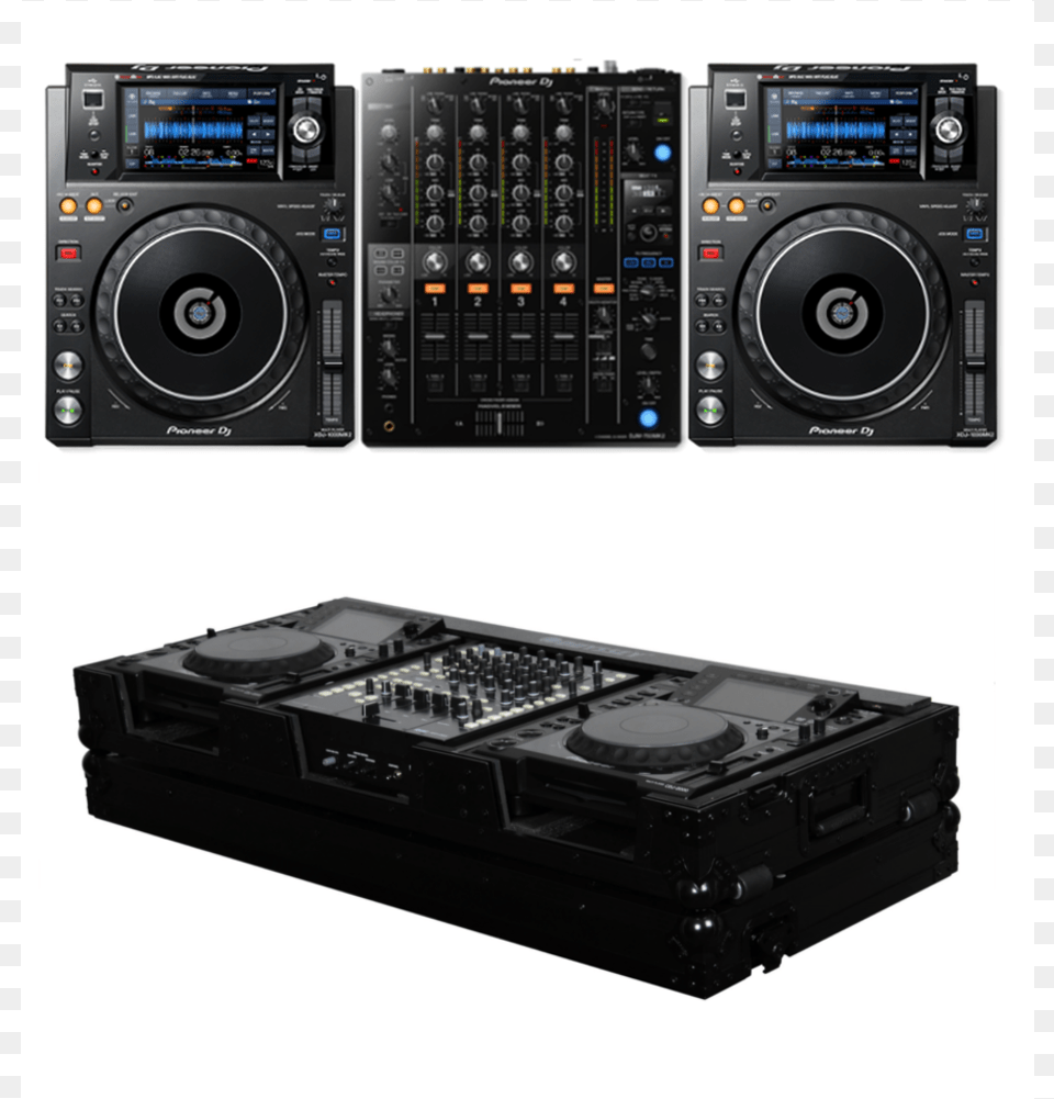 Pioneer Dj Djm 750mk2 Xdj 1000mk2 And Odyssey Fz12cdjwbl Xdj 1000 Mk2 Pioneer Djm, Cd Player, Electronics, Speaker Free Transparent Png