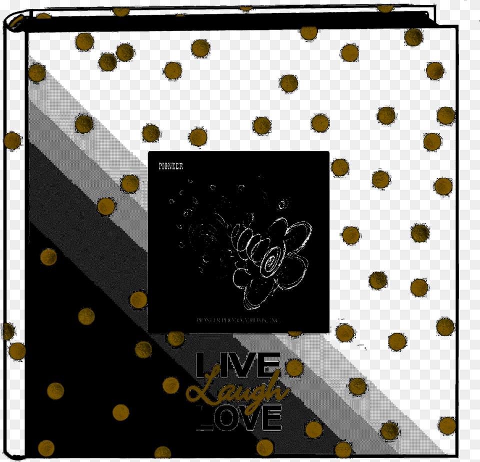 Pioneer Photo Albums Golden Dots Live Laugh Love 200 Polka Dot, Pattern, Home Decor, Confetti, Paper Free Png