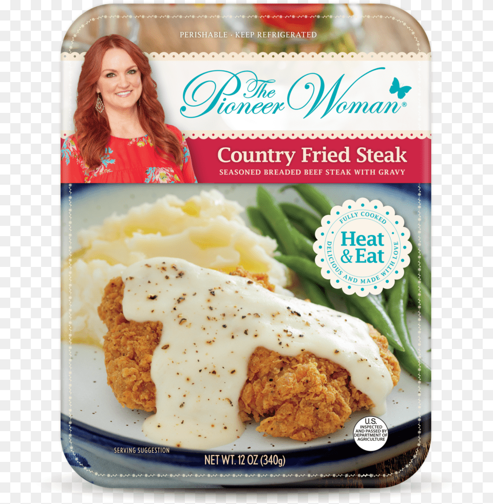Pioneer Woman Frozen Foods Meals Walmart, Adult, Person, Female, Food Png Image