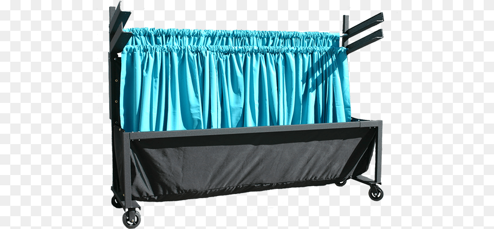 Pipe And Drape Cart, Furniture, Crib, Infant Bed, Bed Free Png