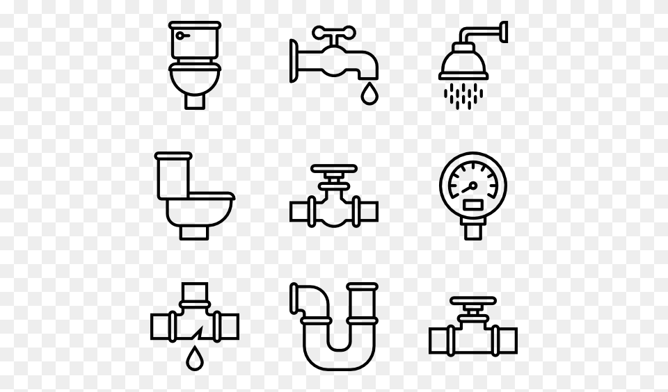 Pipe Icon Packs, Gray Free Png