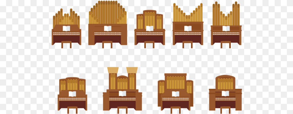 Pipe Organ Vector Organ Vector, Furniture, Chair, Throne Free Png Download