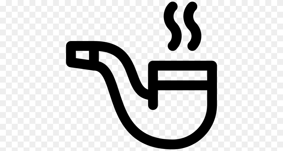 Pipe Smoke Icon, Gray Free Png