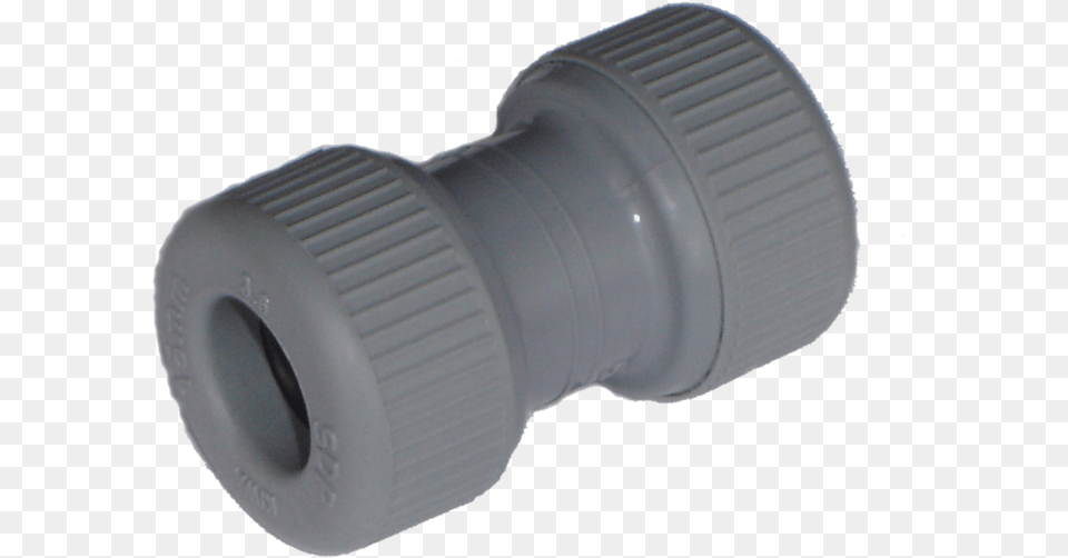 Pipeplus 15mm Grey Push Fit Coupler With Pipe Inserts Pipe, Electronics Free Png Download