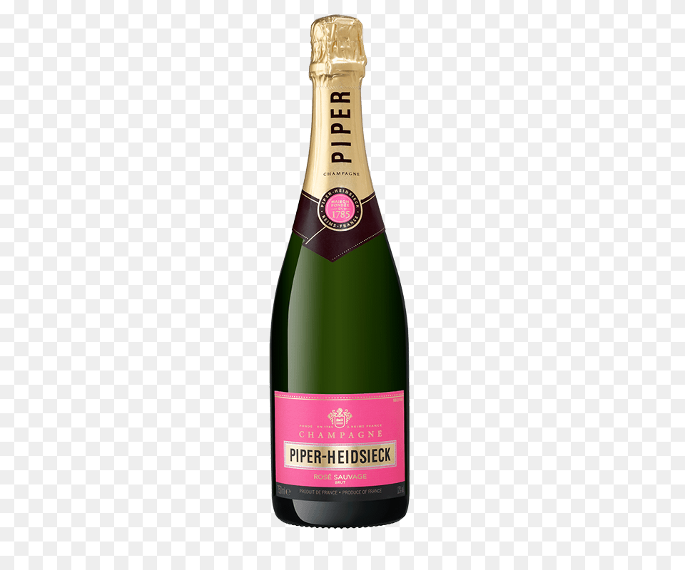 Piper Heidsieck Rose Sauvage, Alcohol, Beverage, Bottle, Liquor Png