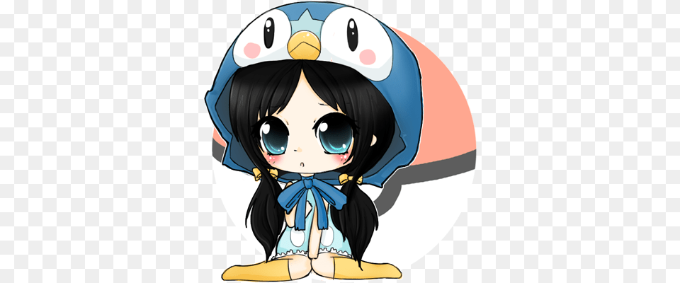 Piplup Chibi Piplup Girl, Book, Comics, Publication, Baby Free Png Download