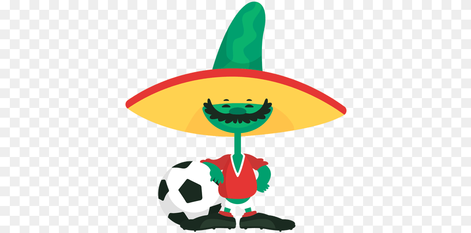 Pique Fifa Mascot Mexico 1986 Transparent U0026 Svg Vector Pique Mexico, Clothing, Hat, Sombrero, Baby Free Png