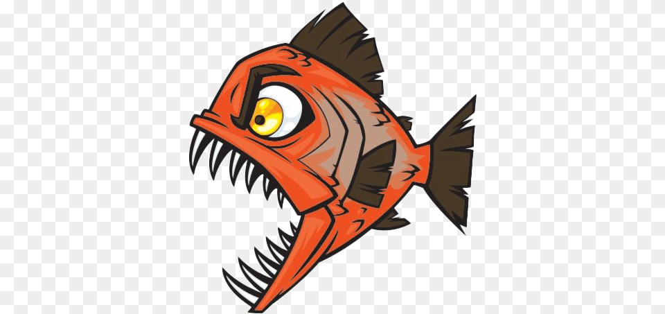 Piranha Clipart Attack Dessin Piranha, Animal, Fish, Sea Life, Shark Free Png Download