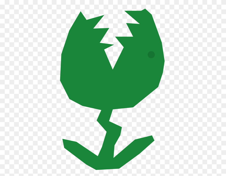 Piranha Plant Carnivorous Plant Carnivore Leaf, Recycling Symbol, Symbol Free Png Download